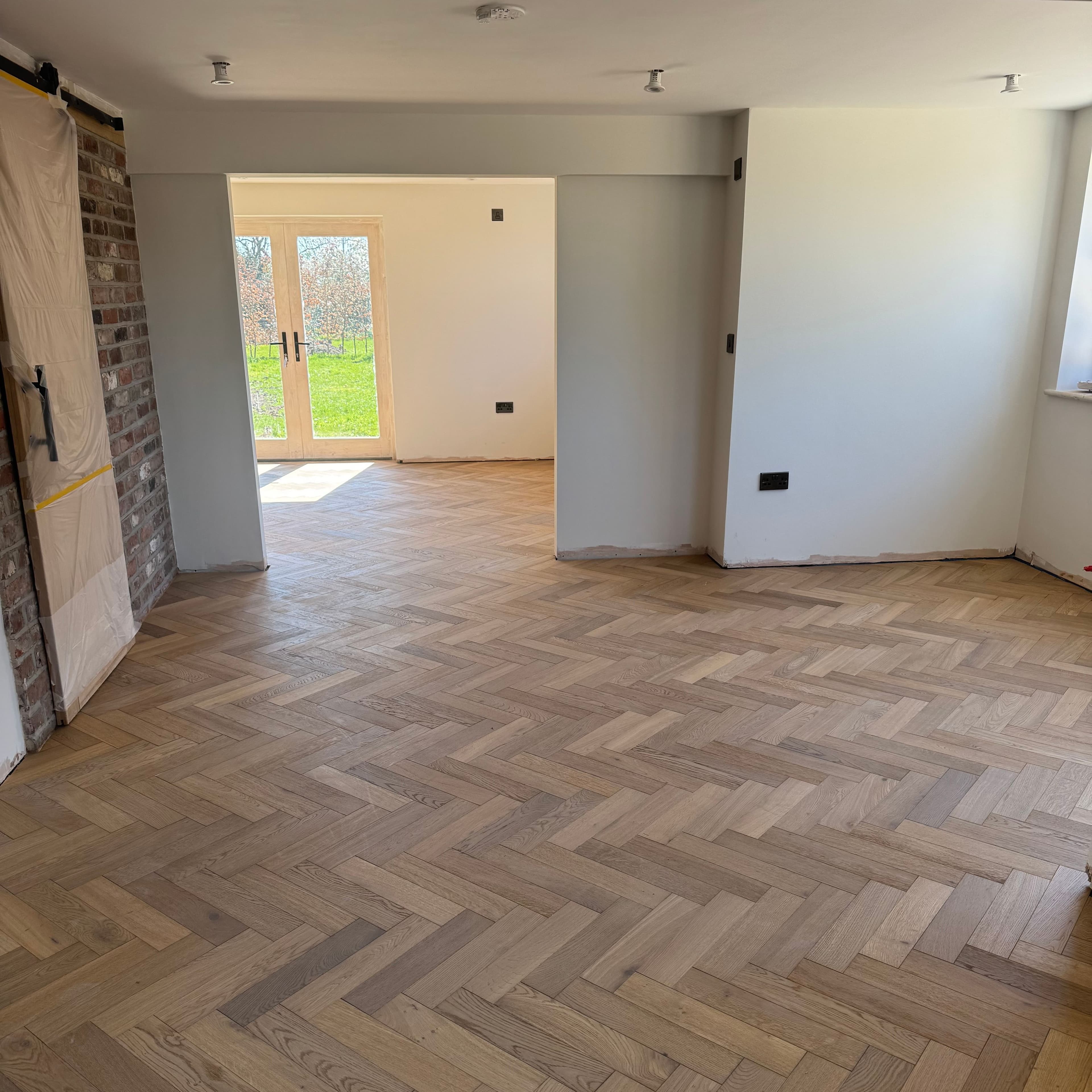 Engineered wood floor