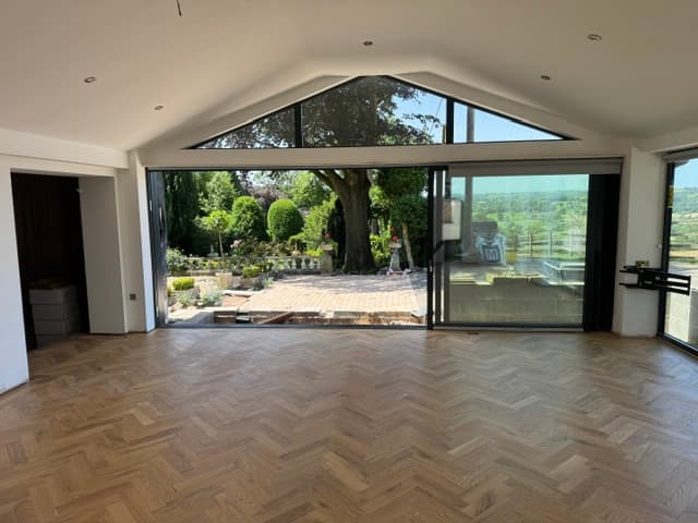 Engineered wood floor